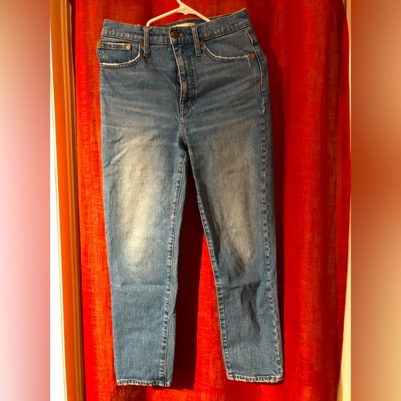Madewell Classic Straight Jeans in Nearwood Wash - Picture 1 of 4
